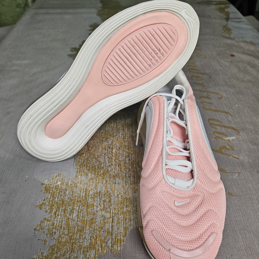 Nike Women's Pink and White Sneakers